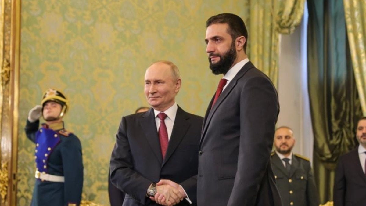 Rusya Devlet Başkanı Vladimir Putin ve Suriye Cumhurbaşkanı Ahmed Şara'nın