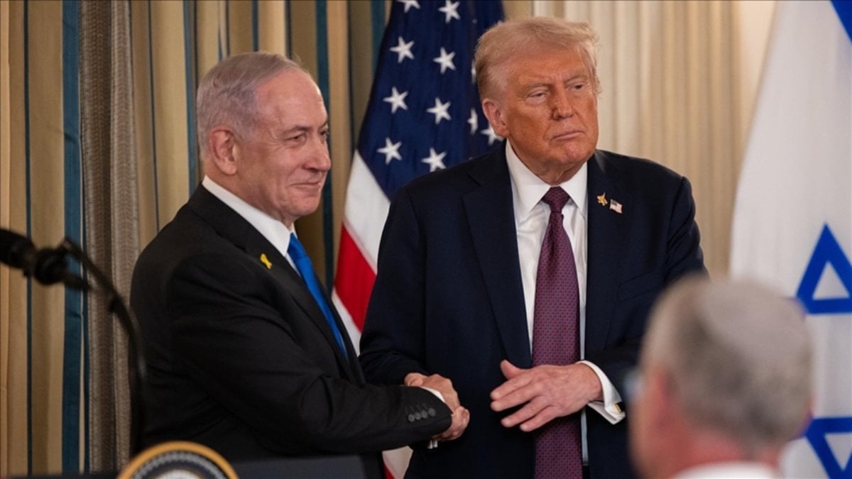 İsrail Başbakanı Binyamin Netanyahu'nun ABD Başkanı Donald Trump ile İran