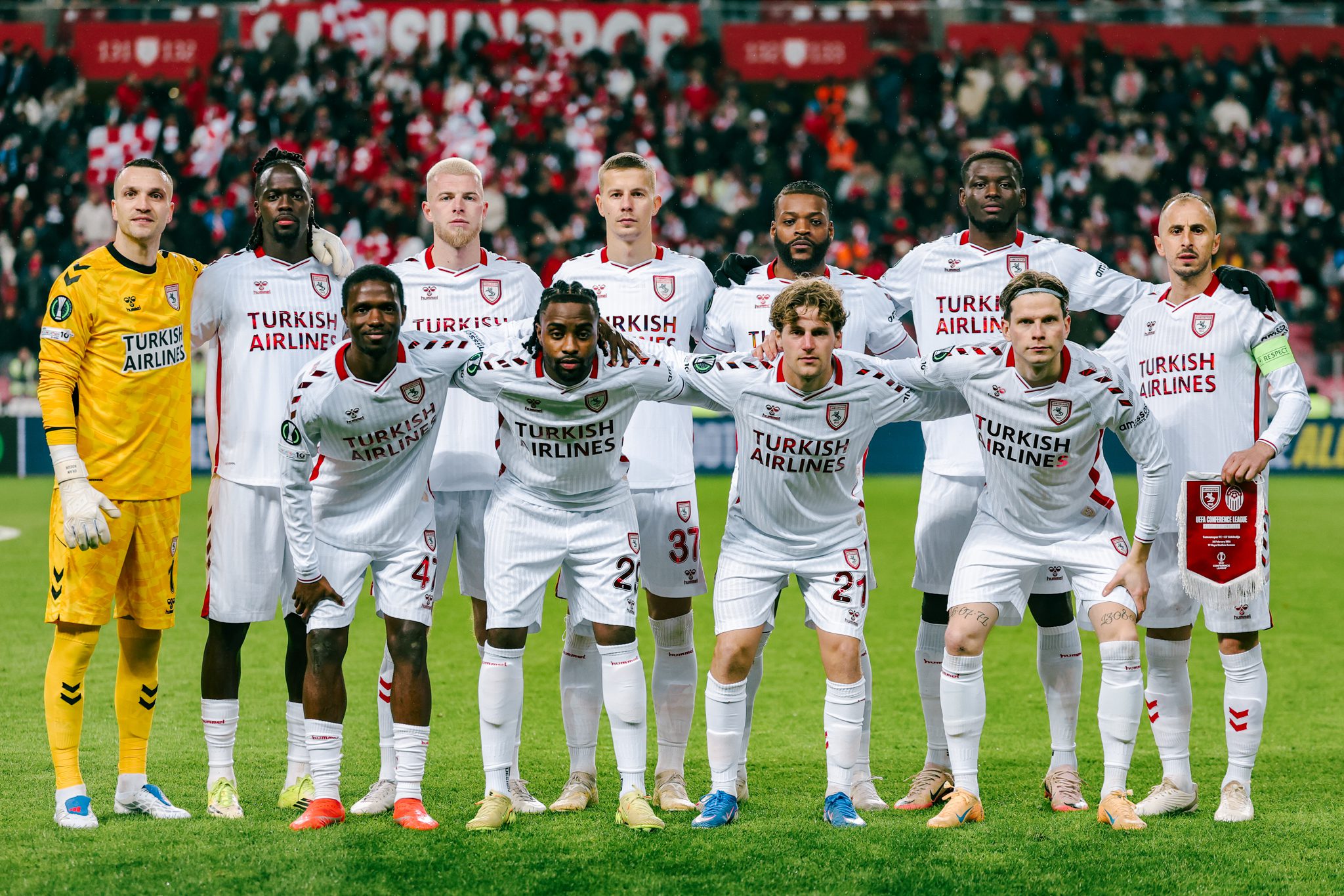 Samsunspor, UEFA Konferans Ligi son 16 play-off turu rövanşında Shkendija'yı