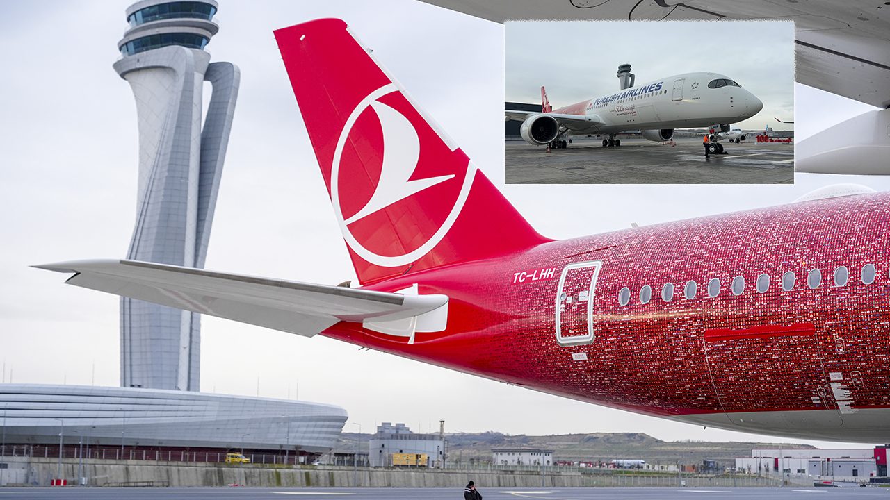 Türk Hava Yollarının (THY) filosuna kattığı 500'üncü uçağın bugün gerçekleştirdiği