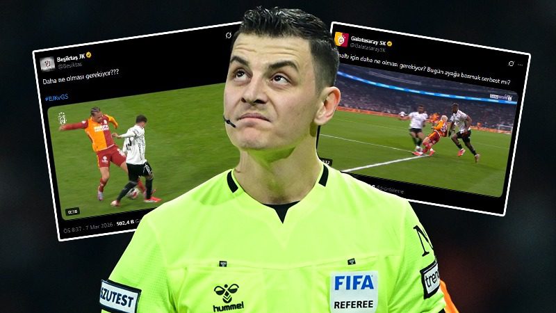 Süper Lig'de Galatasaray'ı konuk eden Beşiktaş, karşılaşmanın ilk yarısında yaşanan