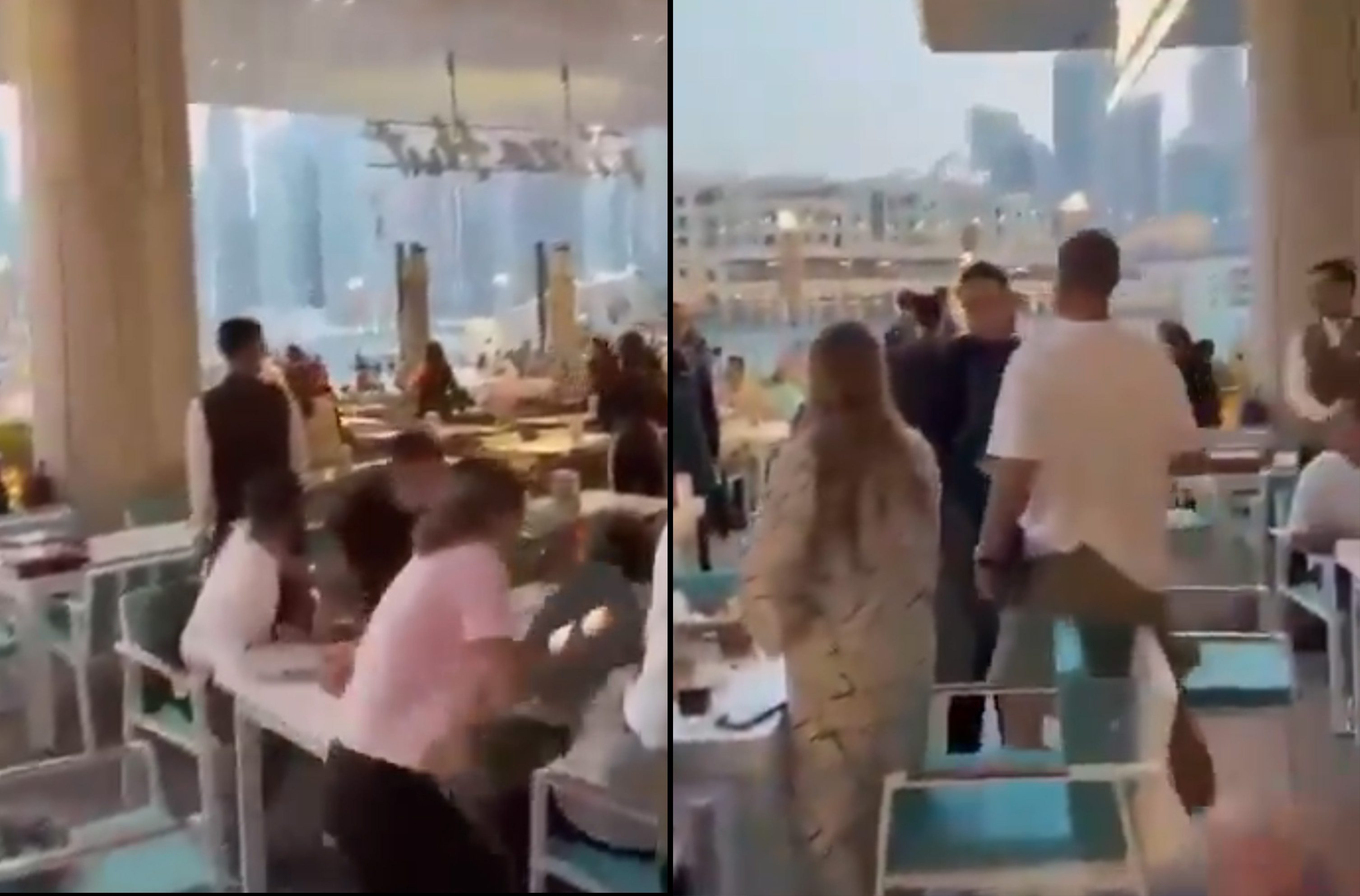 Birleşik Arap Emirlikleri'nin (BAE) Dubai kentinde bir restoranda iftar topu