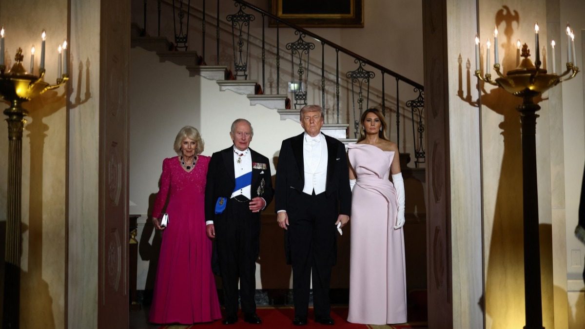 ABD Başkanı Donald Trump ile İngiltere Kralı Charles, Beyaz Saray’daki