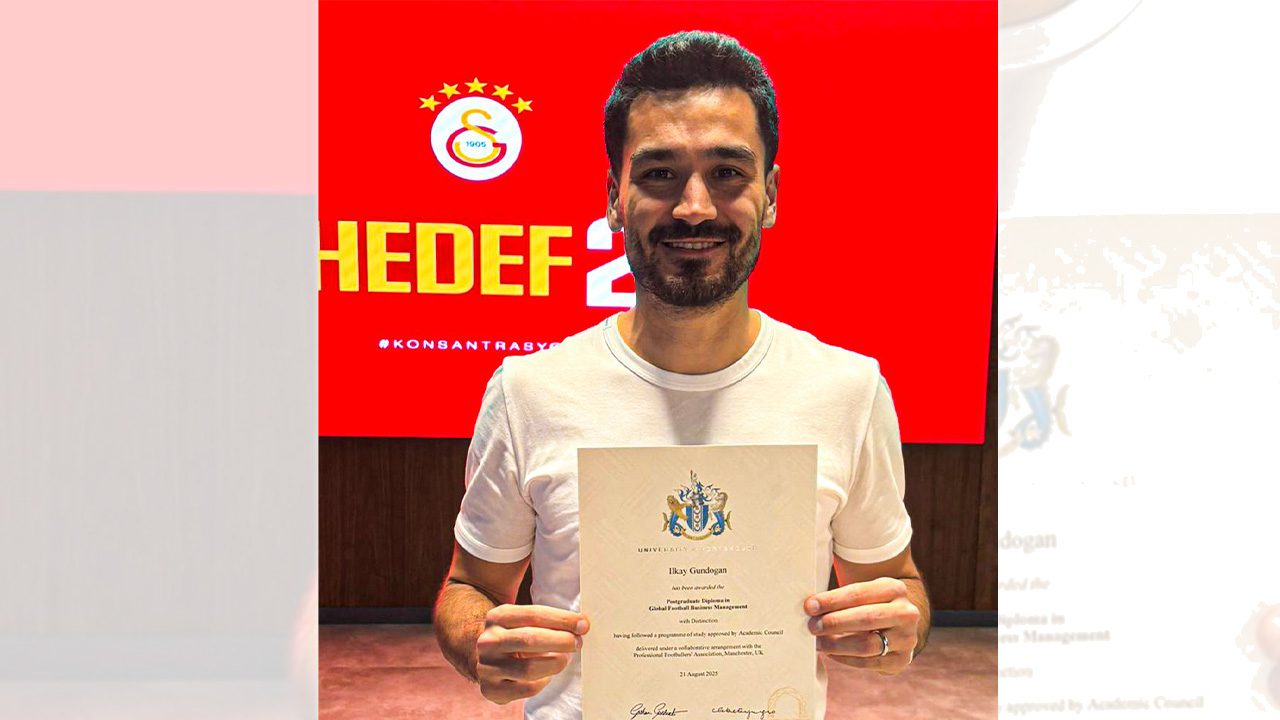 Galatasaray'ın yıldız futbolcusu İlkay Gündoğan, Küresel Futbol İşletme Yönetimi yüksek