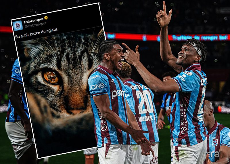 Trabzonspor'un Galatasaray'ı mağlup ettiği maçın ardından sosyal medyada yapılan paylaşım