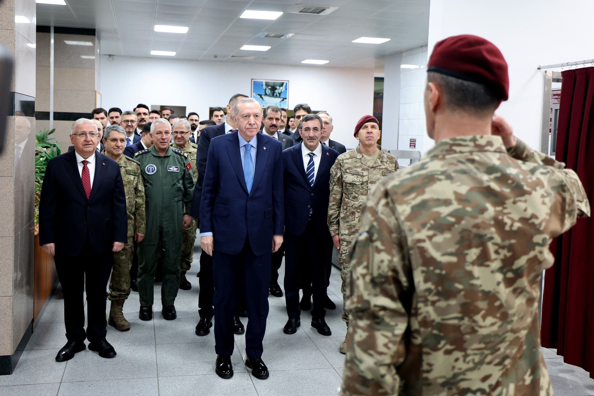 Milli Savunma Bakanlığı (MSB), bordo bereli bir askerin Cumhurbaşkanı Recep