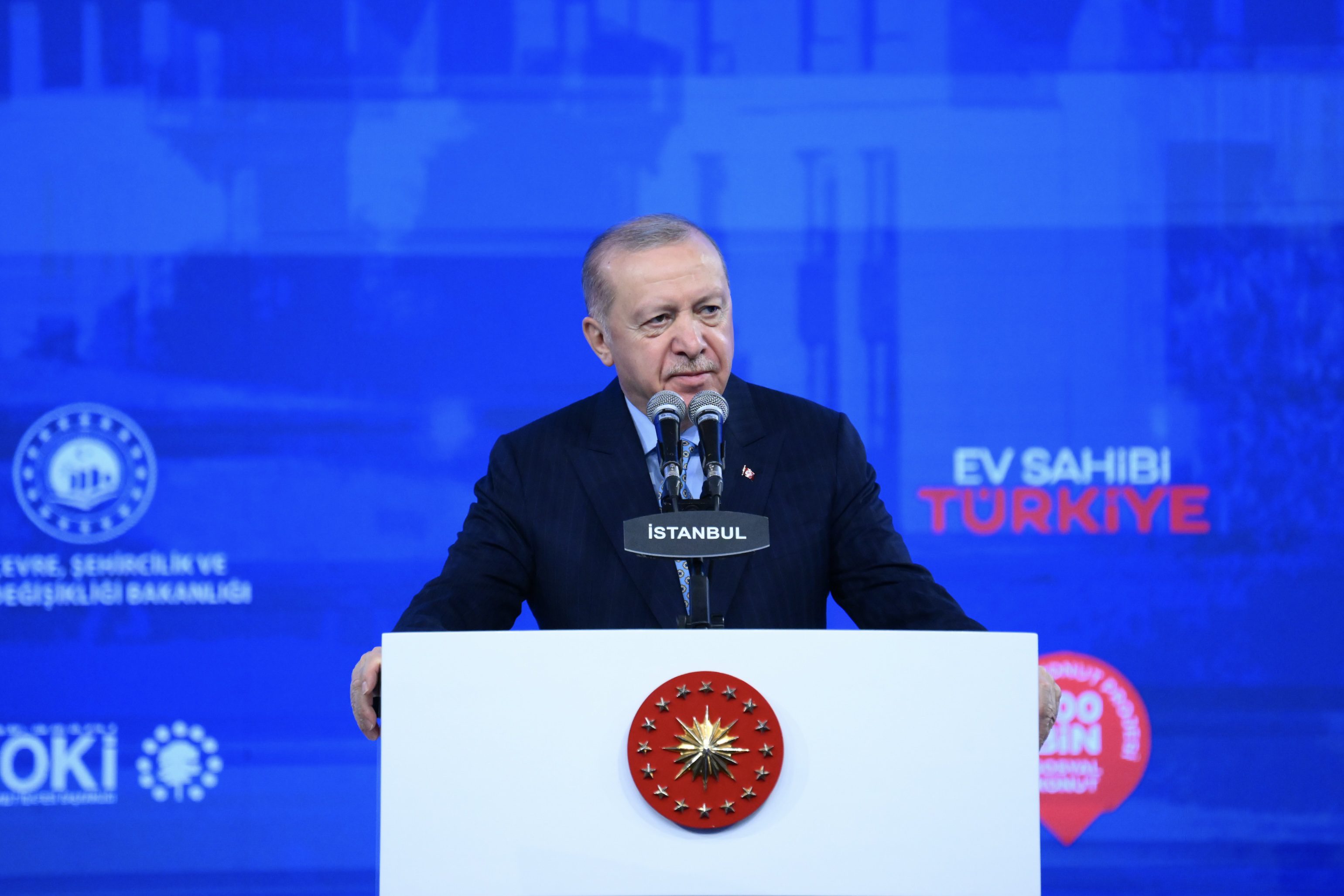 Cumhurbaşkanı Recep Tayyip Erdoğan, riskli yapı stokunun azaldığını dile getirip