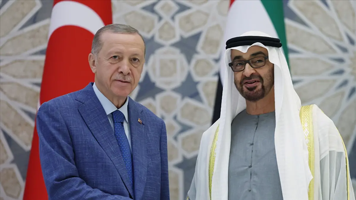 Cumhurbaşkanı Recep Tayyip Erdoğan, Birleşik Arap Emirlikleri Devlet Başkanı Şeyh