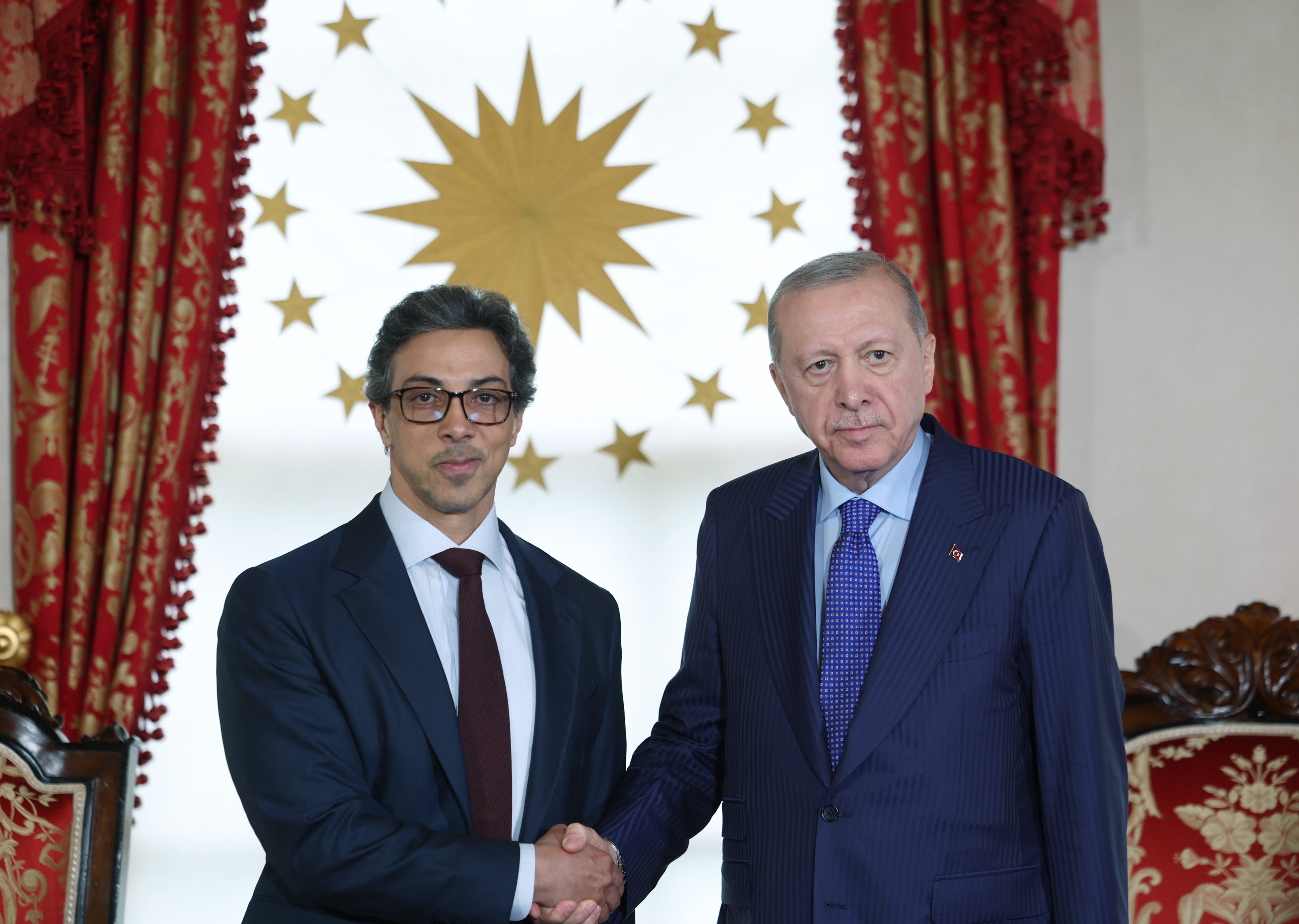 Cumhurbaşkanı Recep Tayyip Erdoğan, Birleşik Arap Emirlikleri Başkan Yardımcısı Şeyh
