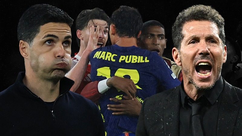 Şampiyonlar Ligi'nde Atletico Madrid'i saf dışı bırakan Arsenal, dikkat çeken