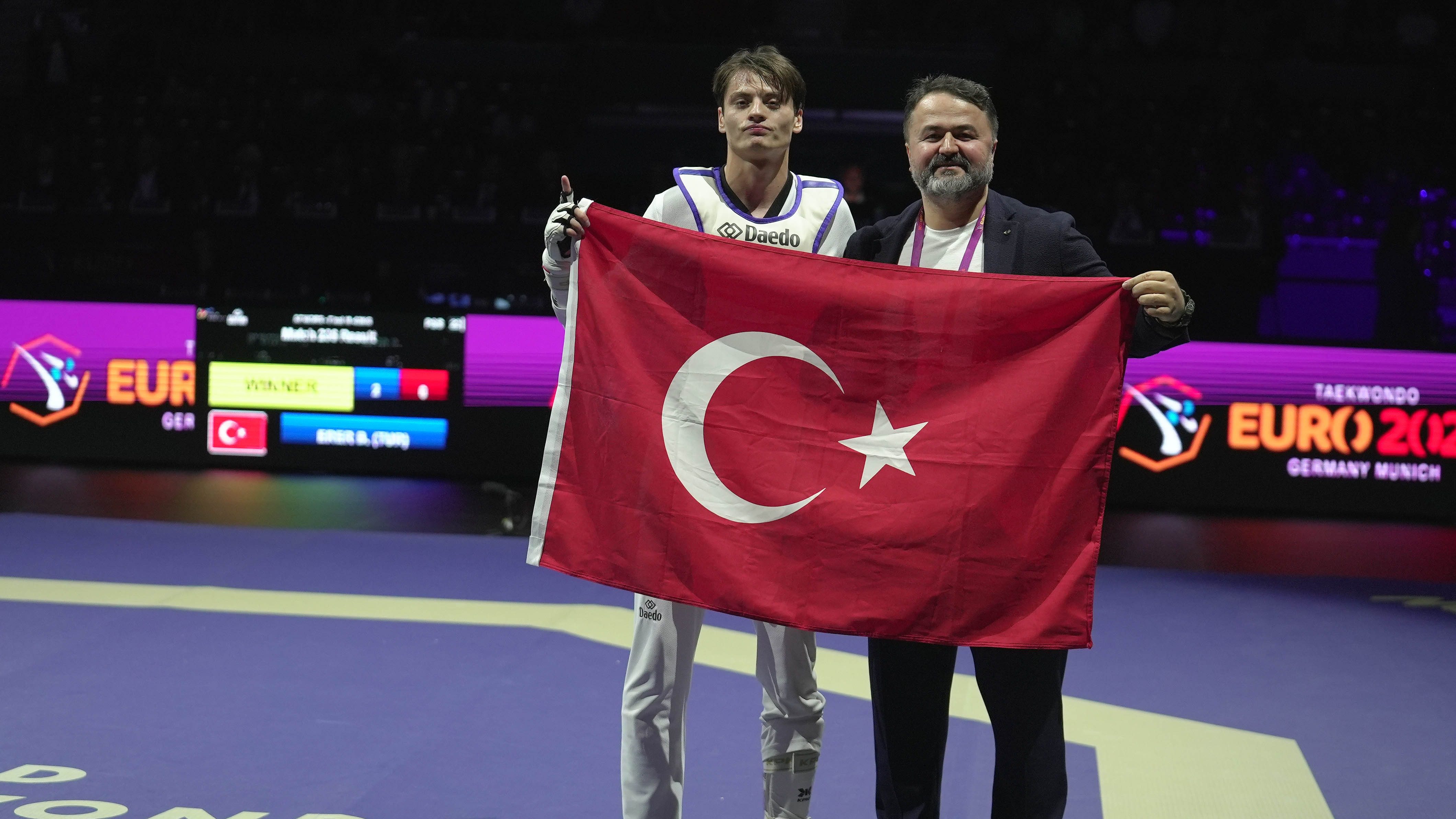 Almanya'da düzenlenen 2026 Avrupa Tekvando Şampiyonası'nda 20 yaşındaki  Berkay