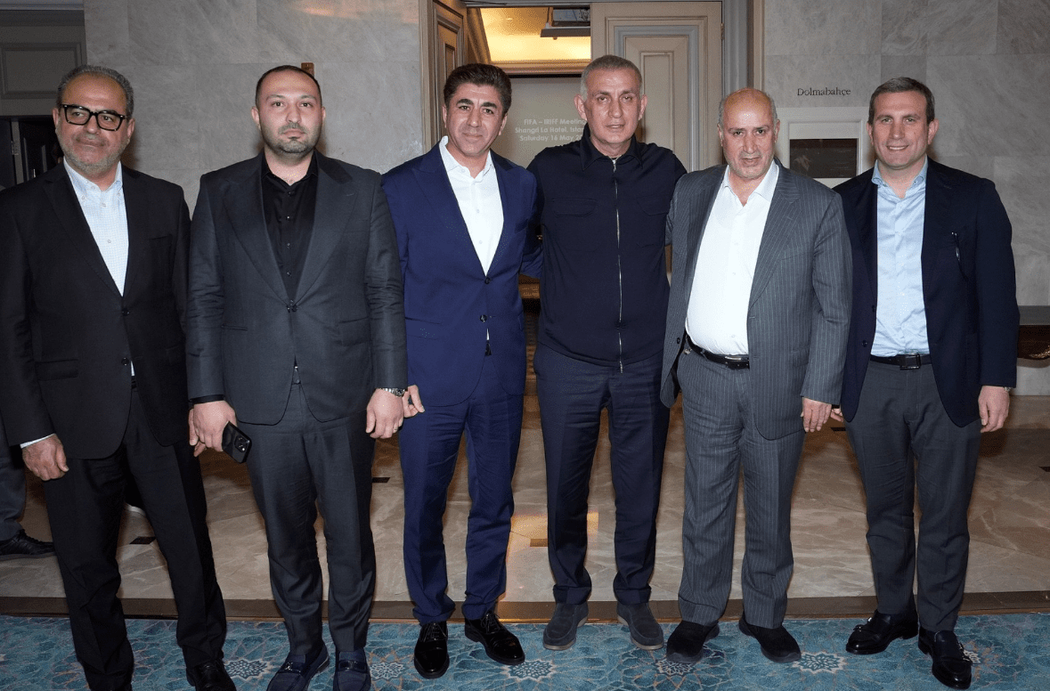 Türkiye Futbol Federasyonu (TFF) Başkanı İbrahim Ethem Hacıosmanoğlu, İran'lı meslektaşıyla