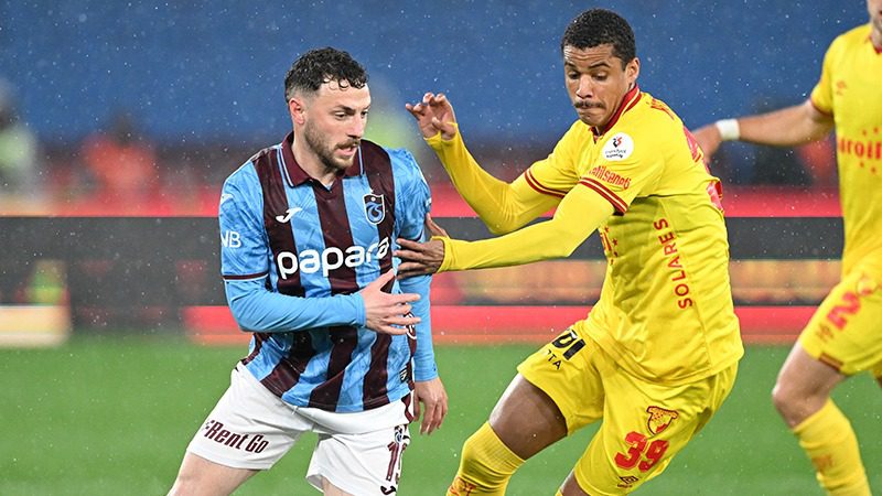 Trabzonspor, Süper Lig'in 32. haftasında ağırladığı Göztepe ile berabere kaldı