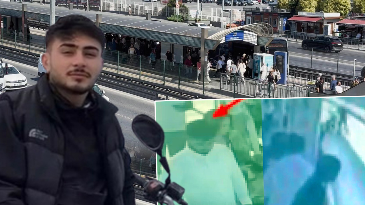 Metrobüste cinayetle biten yan bakma kavgasının güvenlik kamerası görüntüsü ortaya