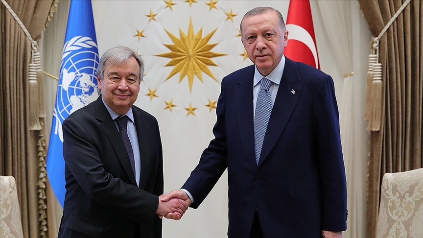 Cumhurbaşkanı Recep Tayyip Erdoğan, Birleşmiş Milletler Genel Sekreteri Antonio Guterres