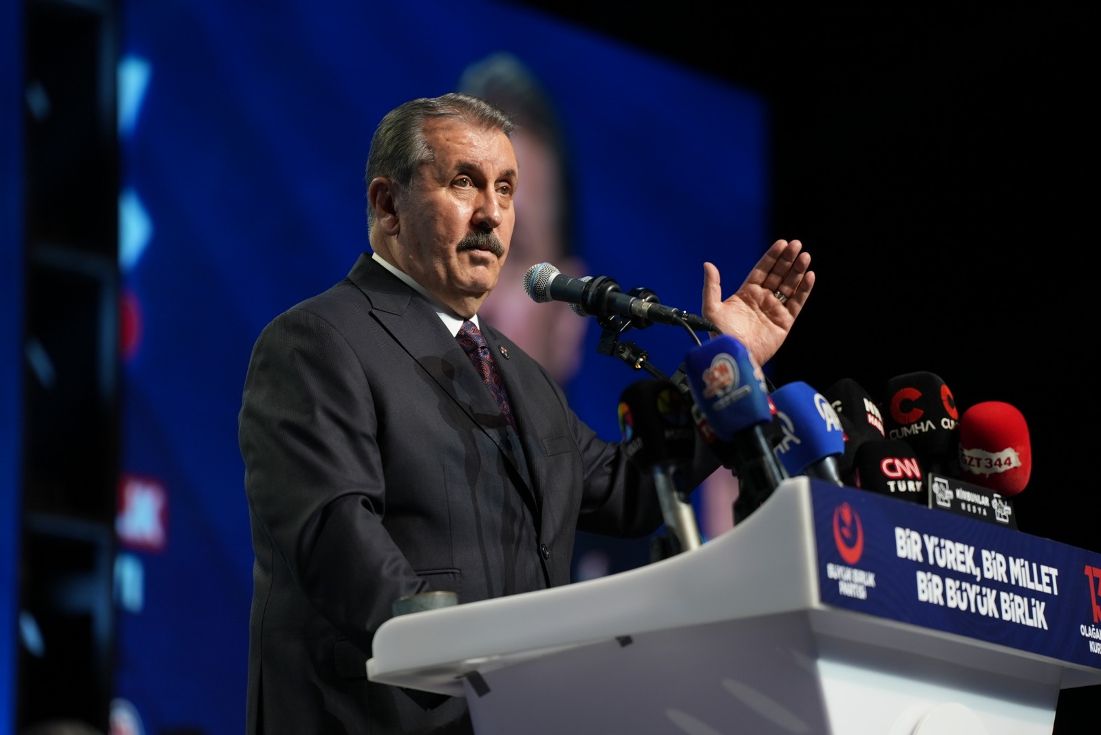 Büyük Birlik Partisi (BBP) Genel Başkanı Mustafa Destici, partisinin 13'üncü
