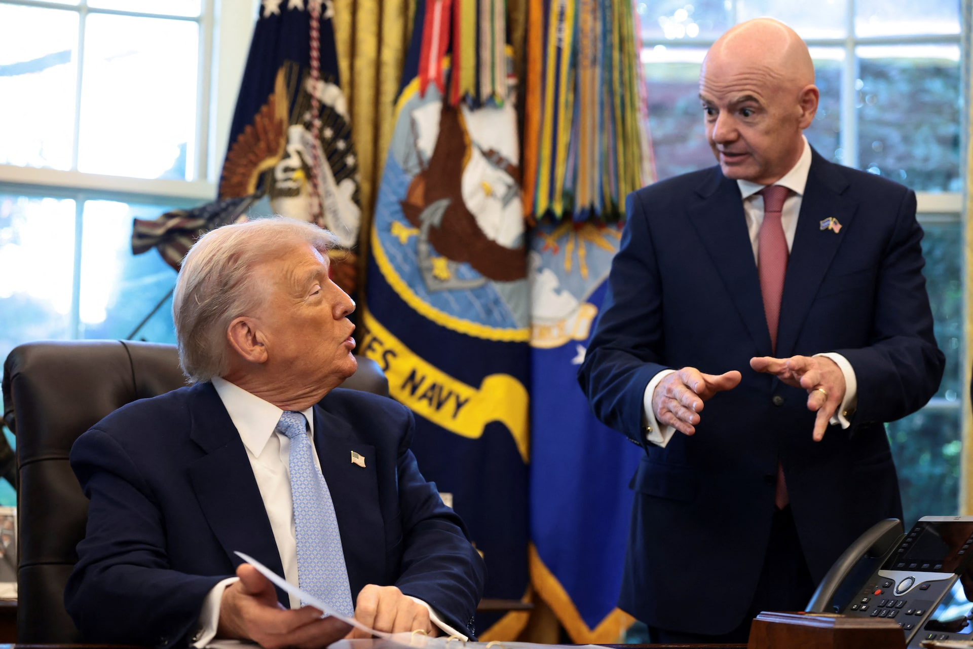FIFA Başkanı Gianni Infantino, ABD Başkanı Donald Trump’ın 19 Temmuz’da