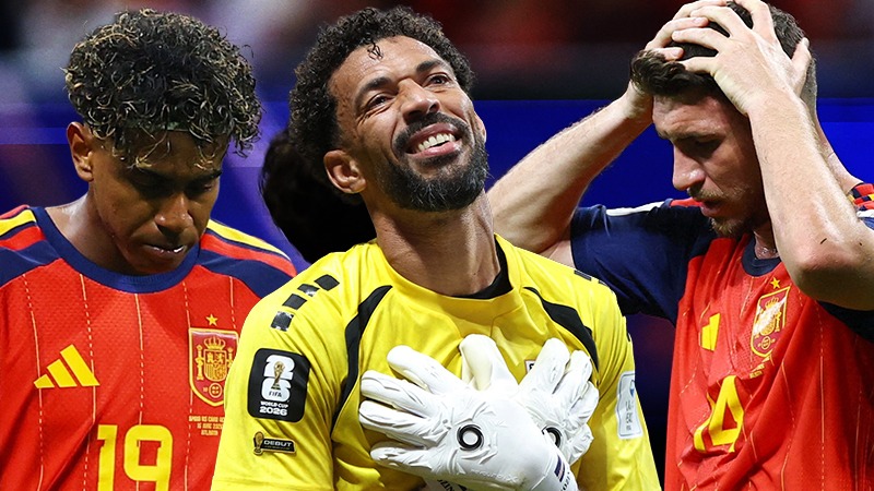 FIFA Dünya Kupası'nda İspanya'nın Yeşil Burun Adaları ile berabere kaldığı