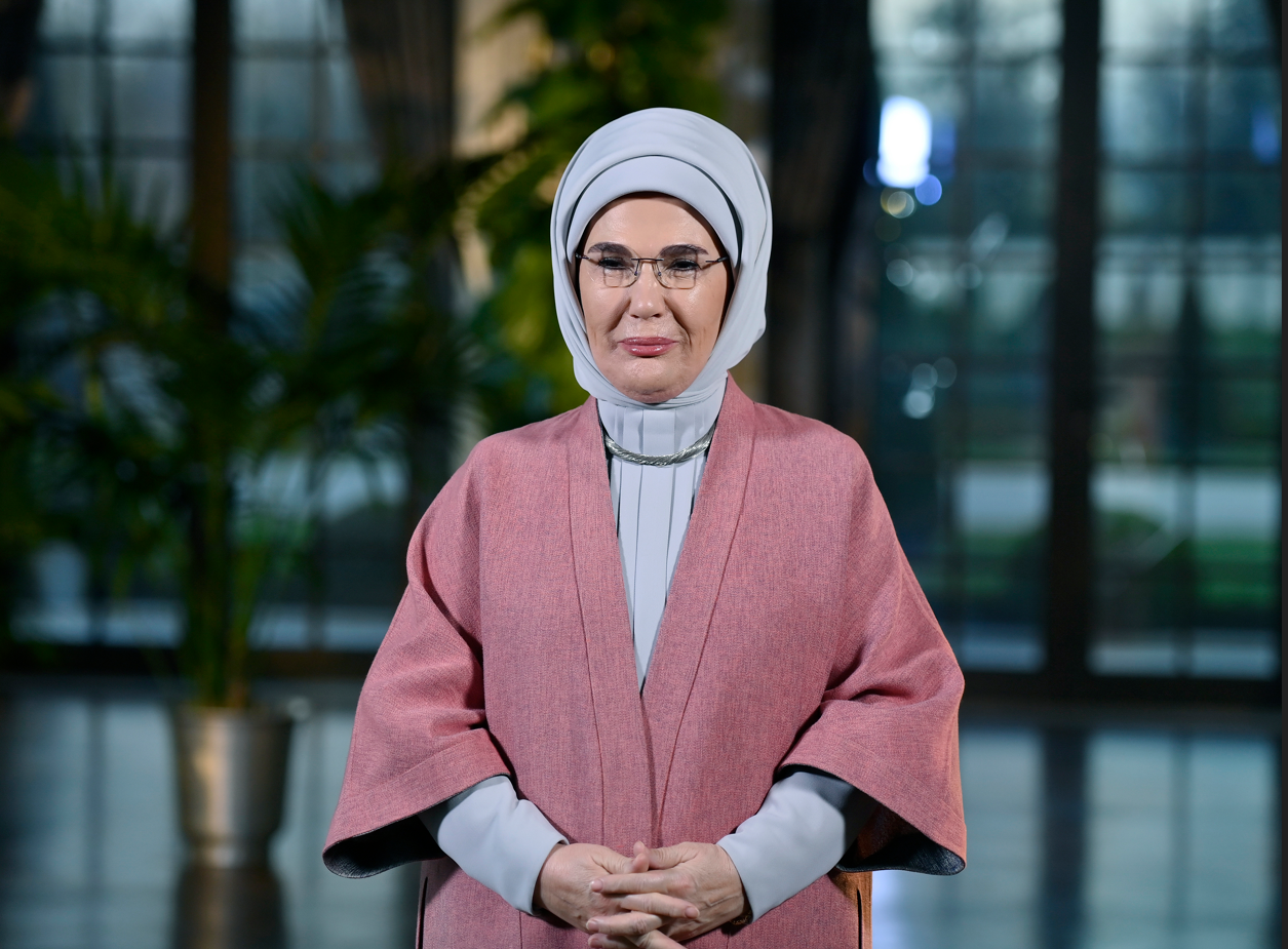 Cumhurbaşkanı Recep Tayyip Erdoğan'ın eşi Emine Erdoğan, "Su Verimliliği Bilgi