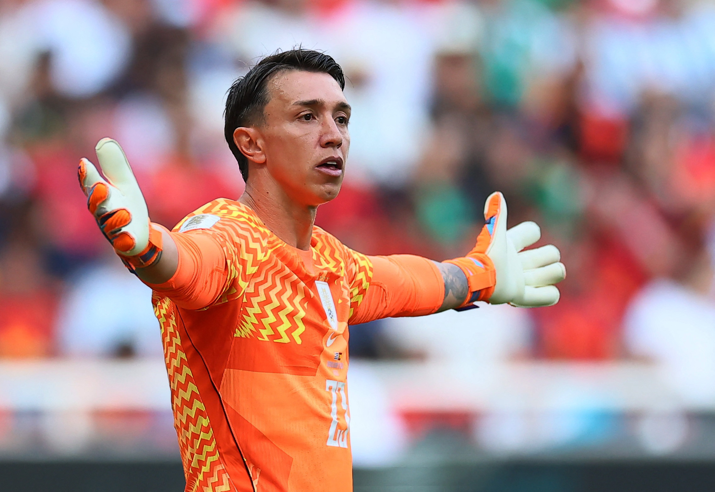 Galatasaray'ın eski kalecisi Muslera, ülkesinin formasıyla çıktığı son maçta da