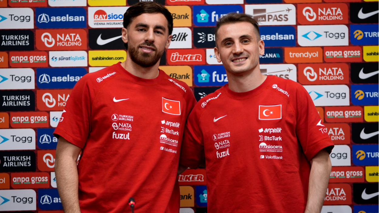A Milli Futbol Takımı'nın 2 yıldızı Kerem Aktürkoğlu ve Orkun