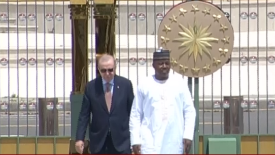 Cumhurbaşkanı Recep Tayyip Erdoğan, Nijer Cumhurbaşkanı Abdurrahman Tchiani'yi Beştepe'de resmi