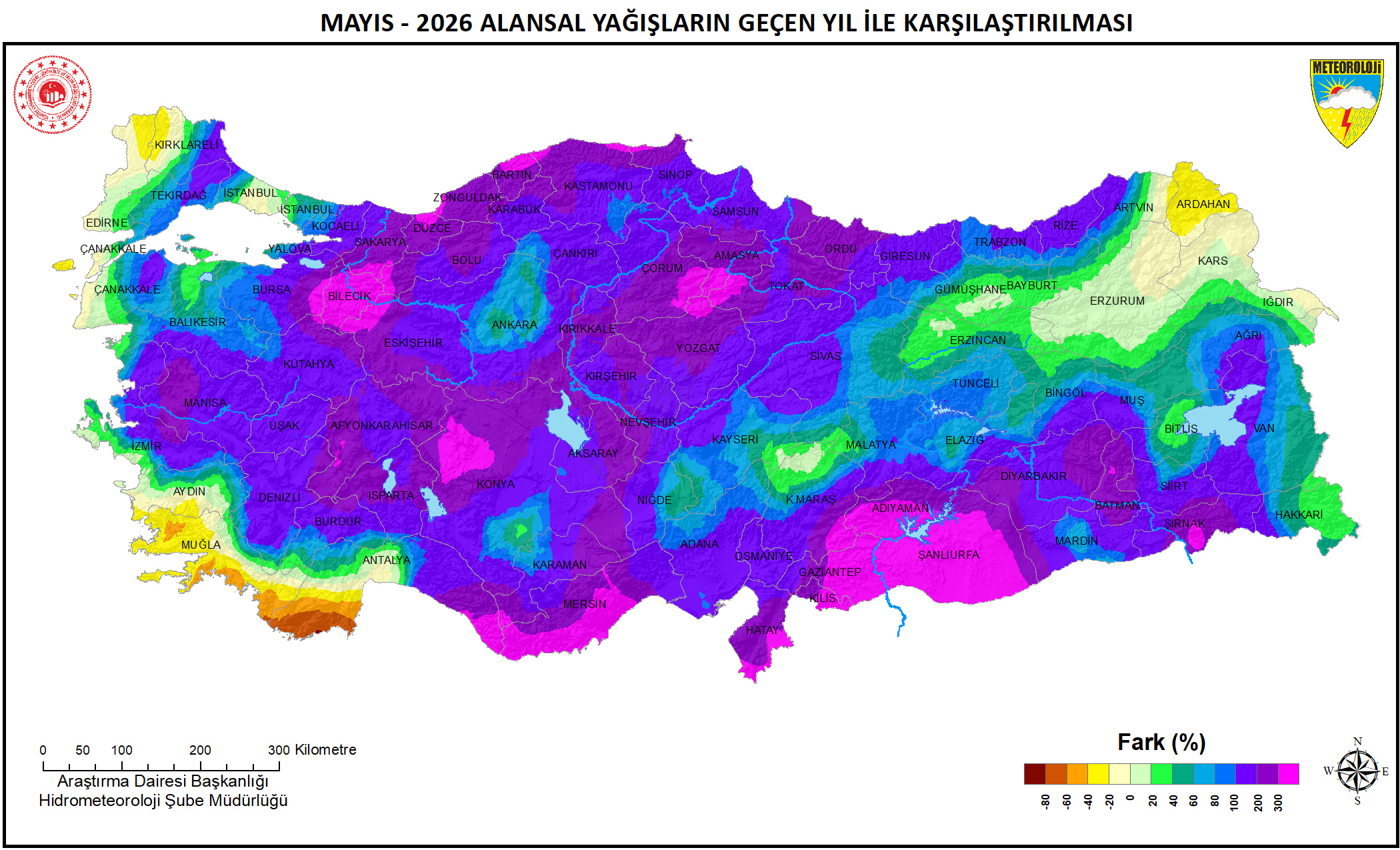 Türkiye genelinde geçtiğimiz mayıs ayı yağışları son 33 yılın en