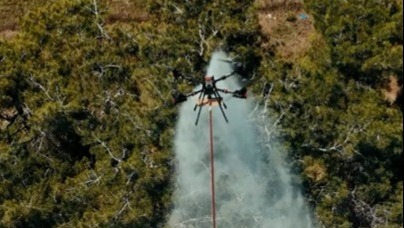 Orman Genel Müdürlüğü (OGM), Adana'da meydana gelen yangında yenilikçi dron