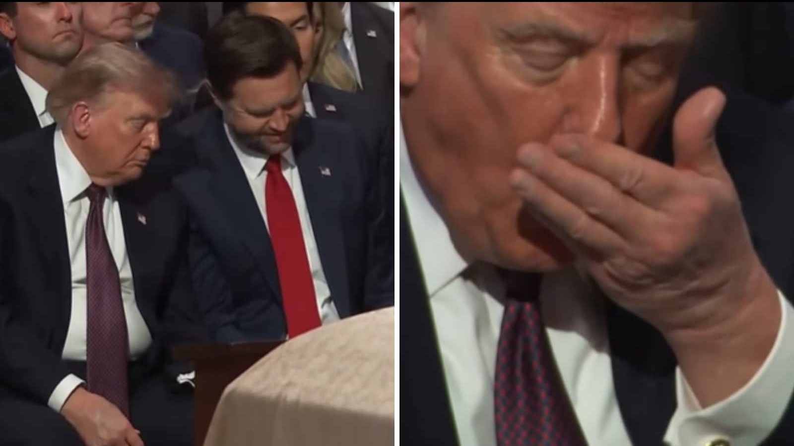 ABD Başkanı Donald Trump'ın, Senatör Lindsey Graham'ın cenaze töreninde Başkan