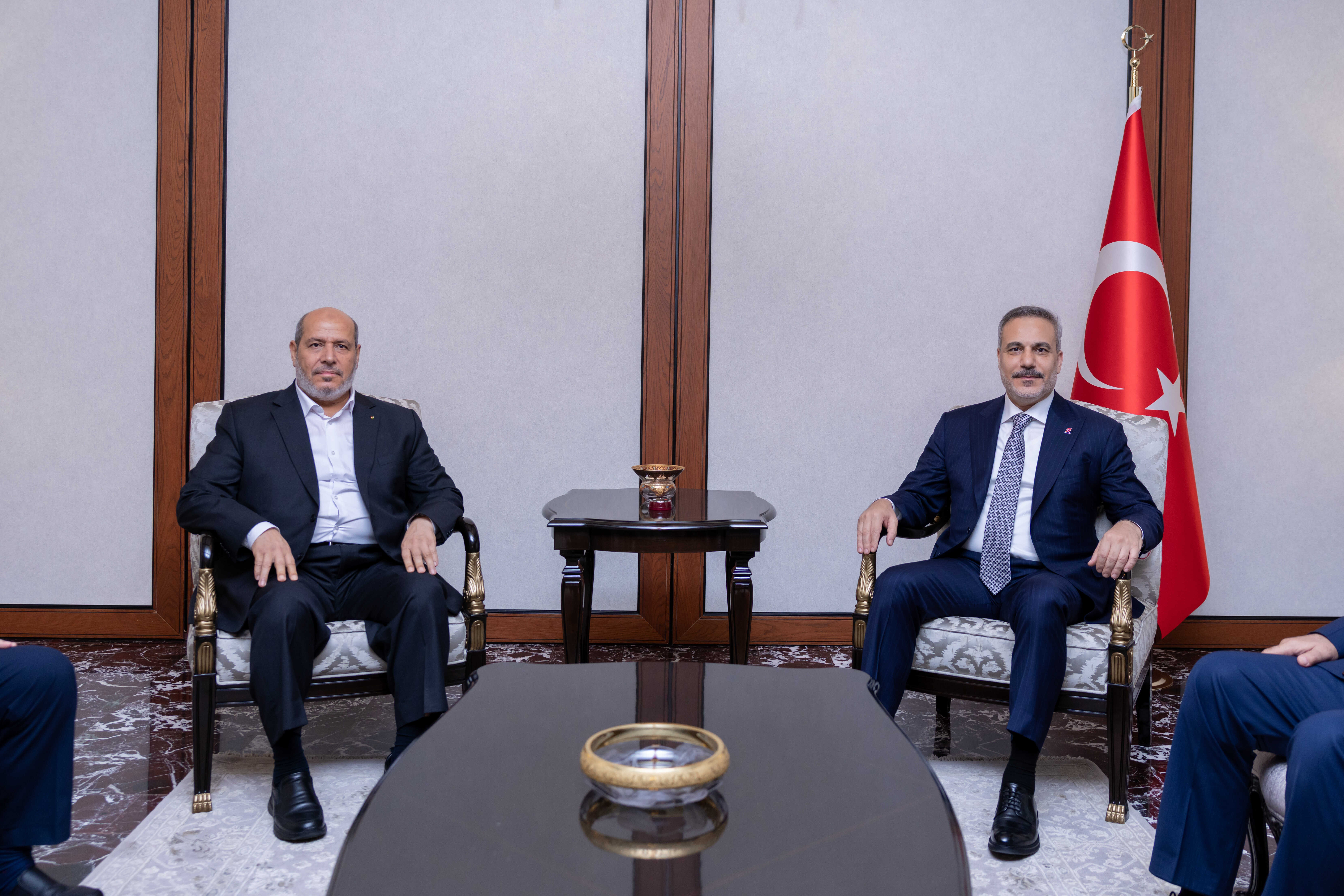 Dışişleri Bakanı Hakan Fidan, Hamas Siyasi Büro Şefi Halil Hayye