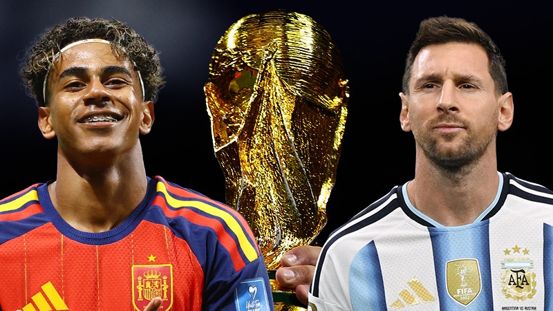 İspanya ile Arjantin, 2026 FIFA Dünya Kupası finalinde kozlarını paylaşıyor.