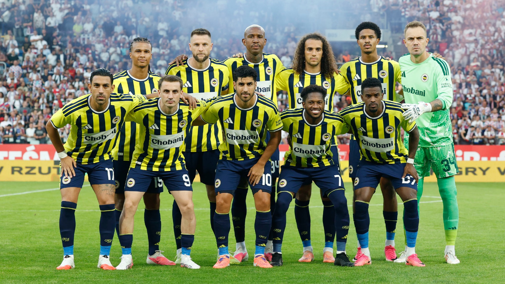 Fenerbahçe'nin deplasmanda Gornik Zabrze ile oynadığı maçta sahaya çıkan yeni