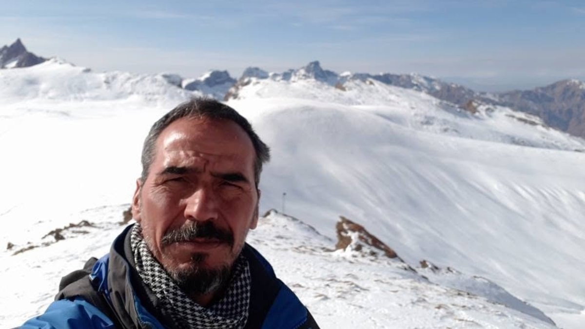 Hakkari'de 4 bin 135 rakımlı Cilo Sat Dağı'na tırmanışı sırasında