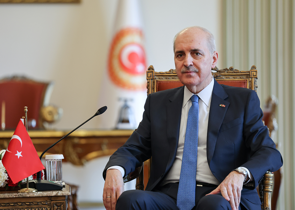 TBMM Başkanı Numan Kurtulmuş, "Terör örgütünün silahlarını bırakması ve tasfiyesiyle,