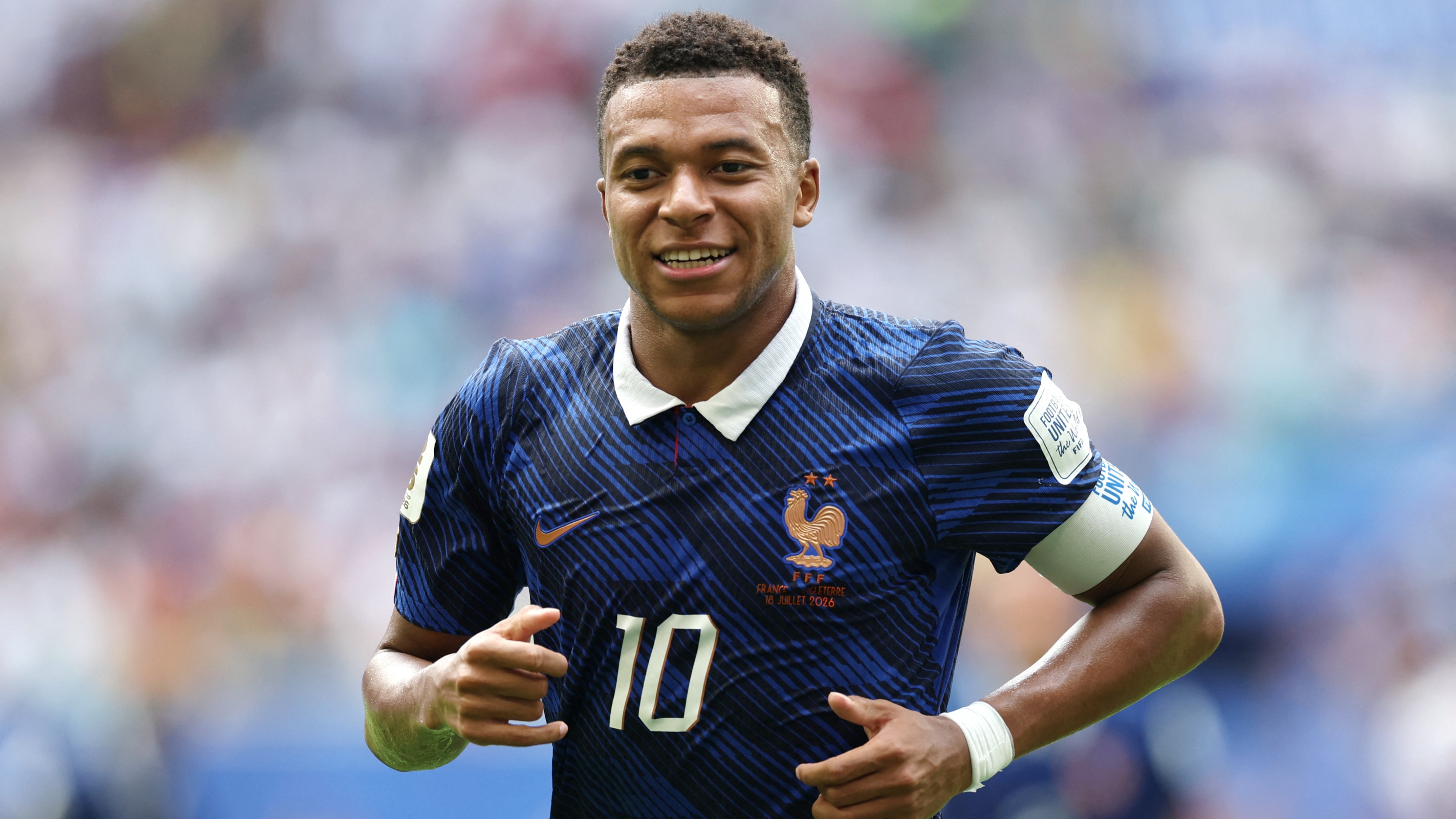 Fransa Milli Takımı'nın kaptanı Kylian Mbappe, İngiltere maçında Dünya Kupası
