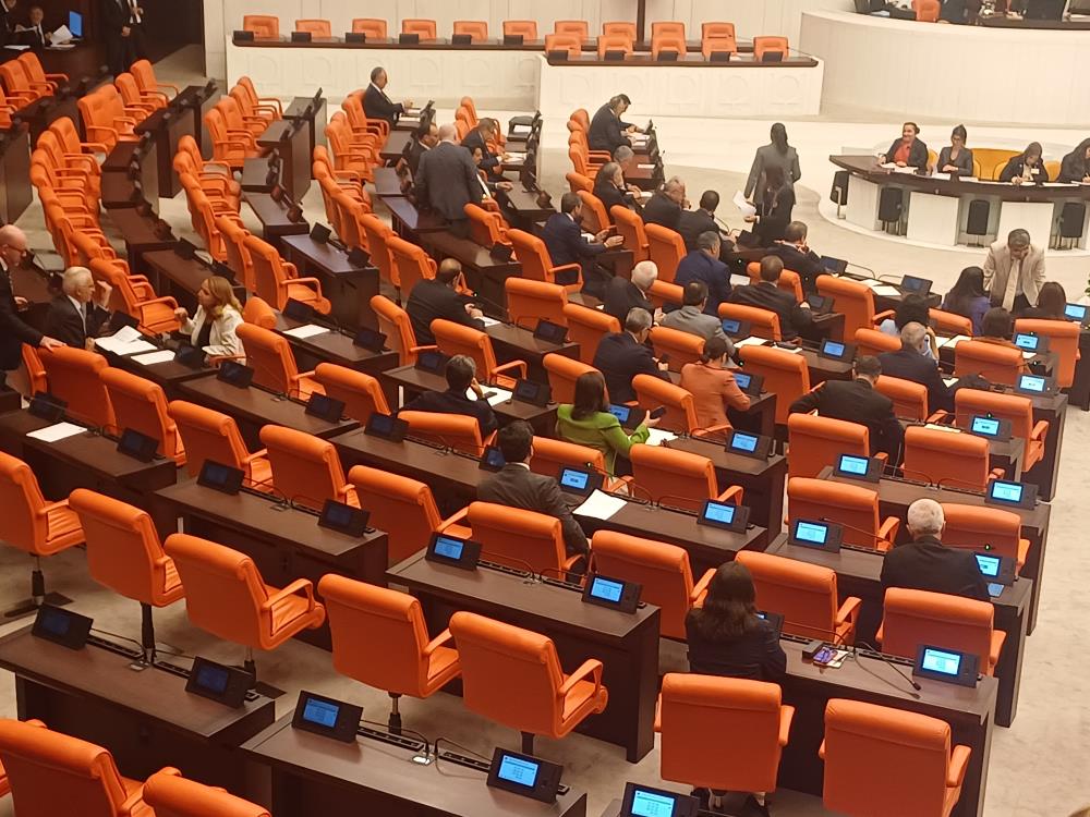 Yeni Parti'nin kurulmasıyla birlikte Meclis'teki oturma düzeni de değişti. "Ana