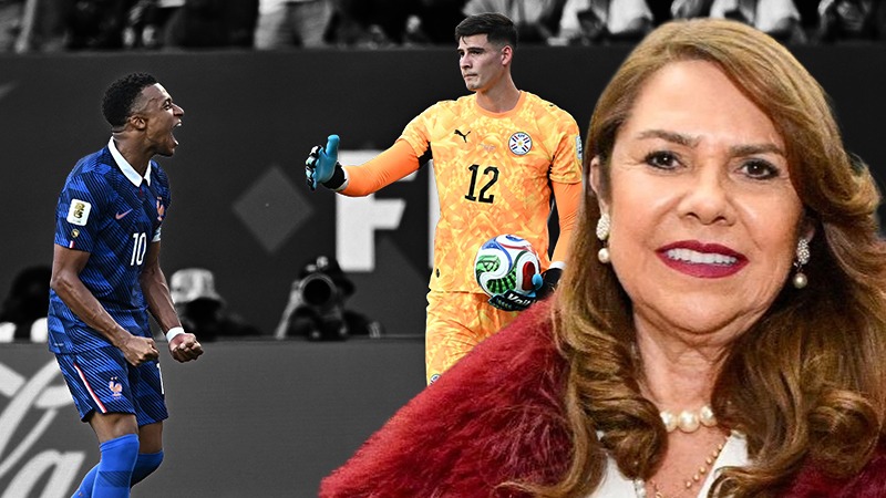 Paraguay'ı eleyerek adını çeyrek finale yazdıran Fransa'nın yıldızı Kylian Mbappe,