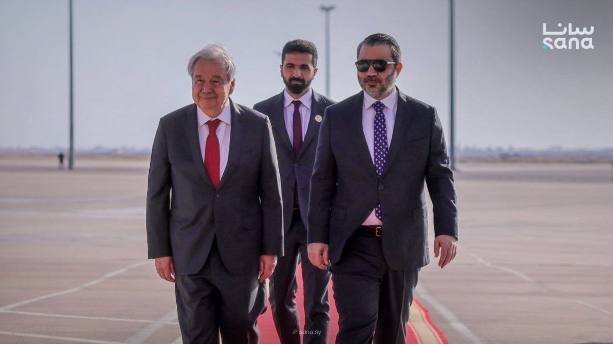 Suriye'ye 17 yılın ardından resmi ziyarette bulunan ilk BM Genel