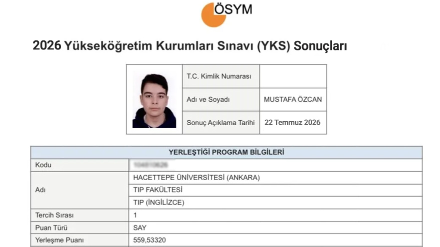 Yükseköğretim Kurumları Sınavı (2026-YKS) sonuçları için milyonlarca öğrenci nefesini tuttu.
