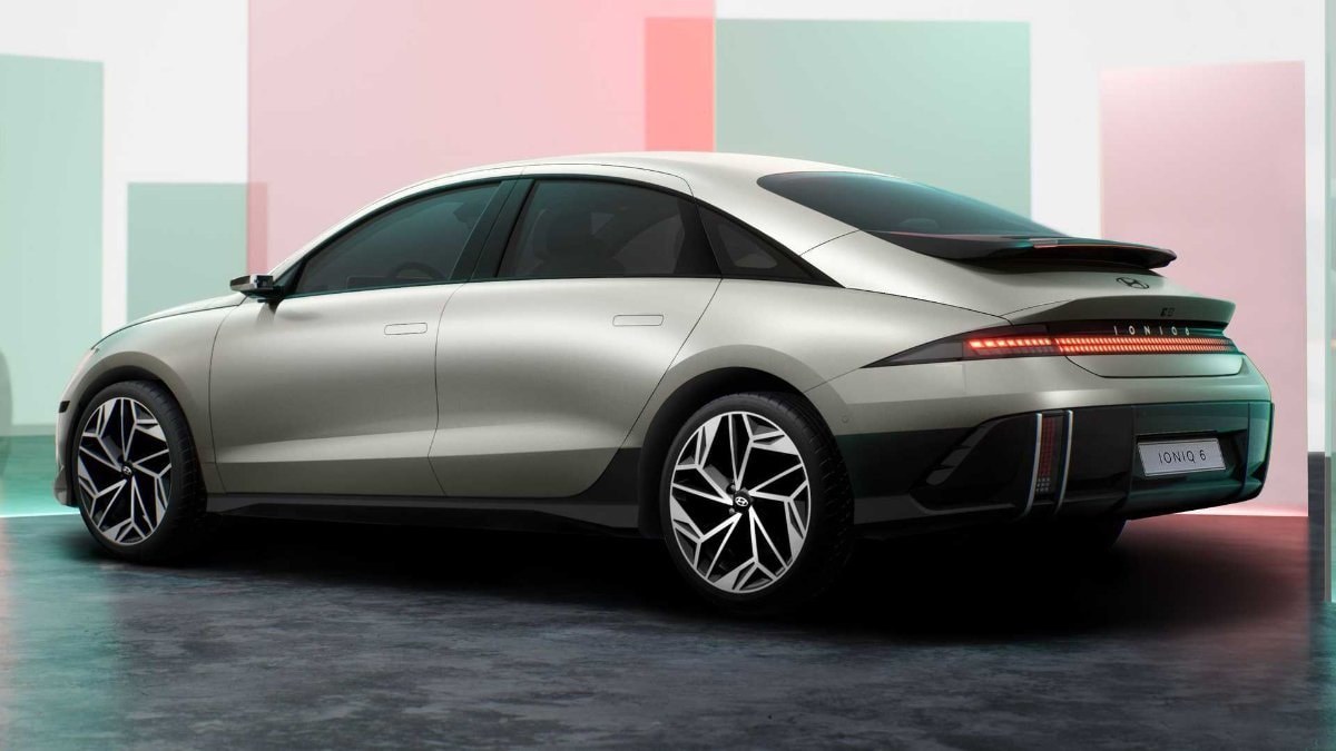 Hyundai'nin yenilenen aerodinamik tasarımlı tam elektrikli modeli Ioniq 6, 680