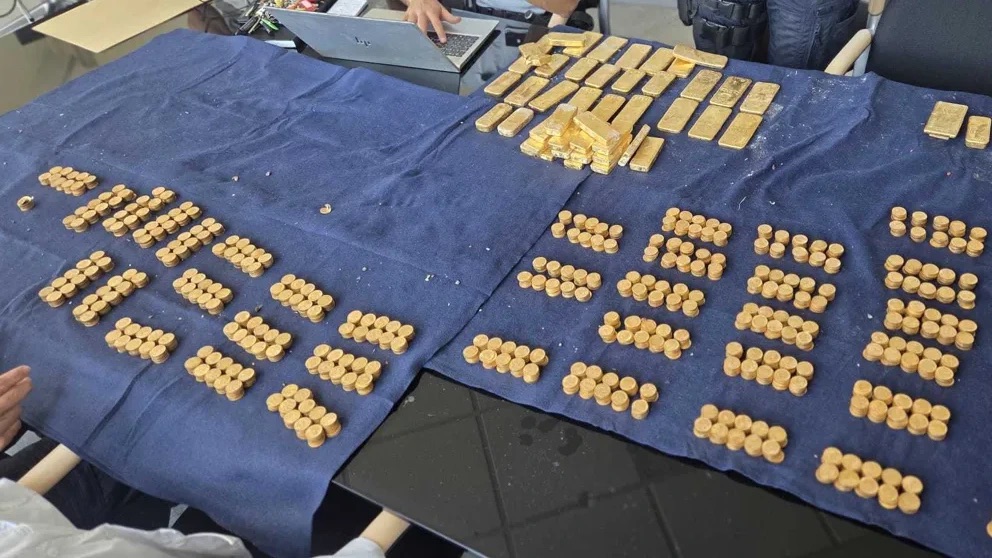 Belçika'nın Dendermonde kentinde tadilat sırasında bir binanın duvarına gizlenmiş yaklaşık