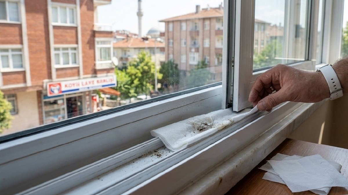 Pencere kenarlarında biriken kirlere son! Bezlerin ulaşamadığı o dar kanallardaki