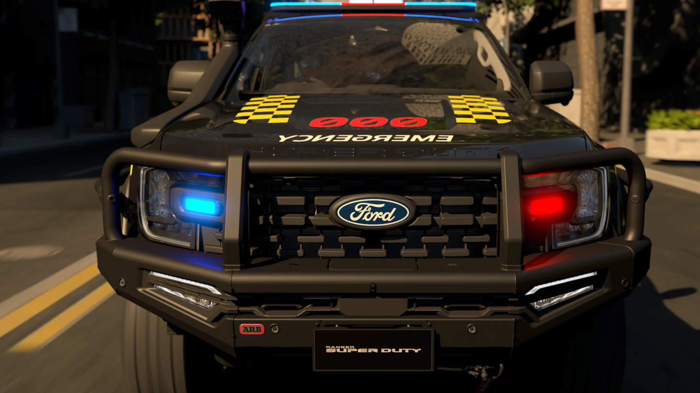 Yeni tanıtılan Ford Ranger Super Duty modelinin yangınlara ve acil