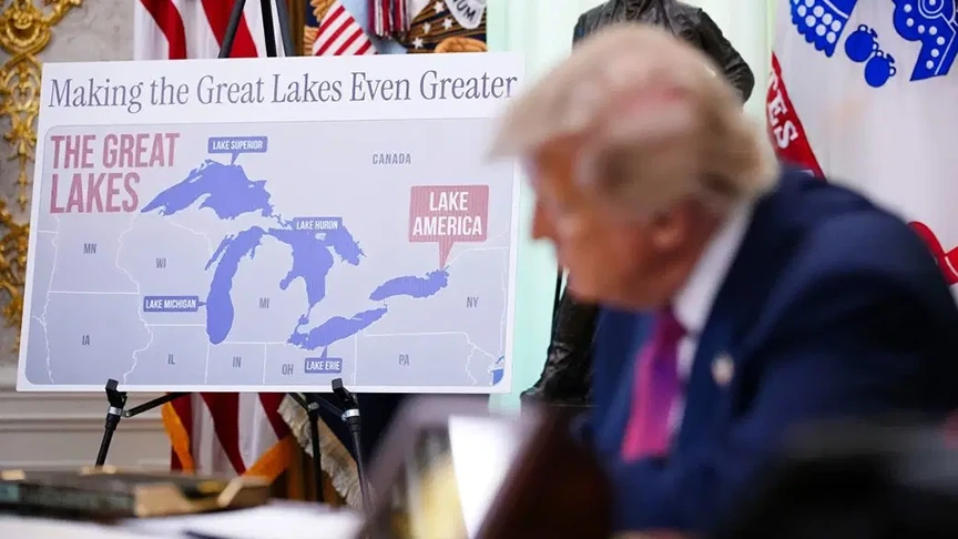 Google, ABD Başkanı Donald Trump'ın Ontario Gölü'nün adını "Amerika Gölü"