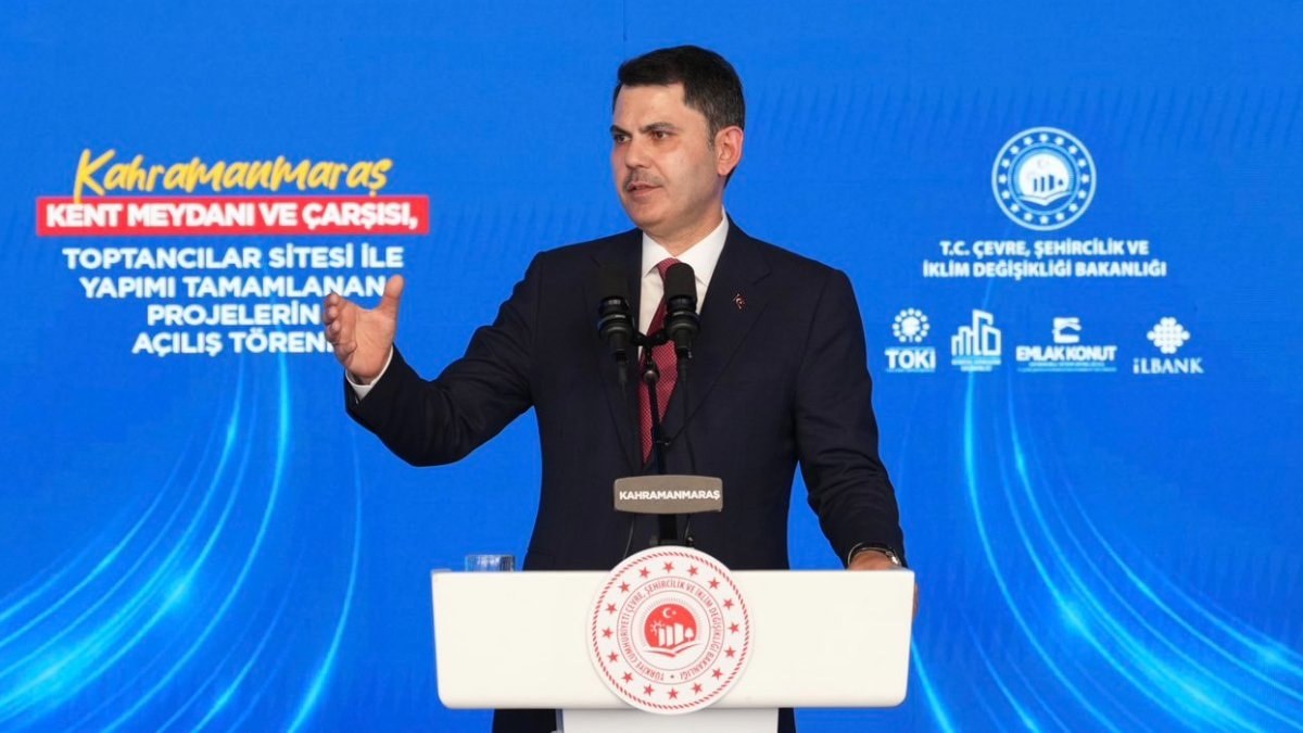 Çevre, Şehircilik ve İklim Değişikliği Bakanı Murat Kurum, toplu açılış