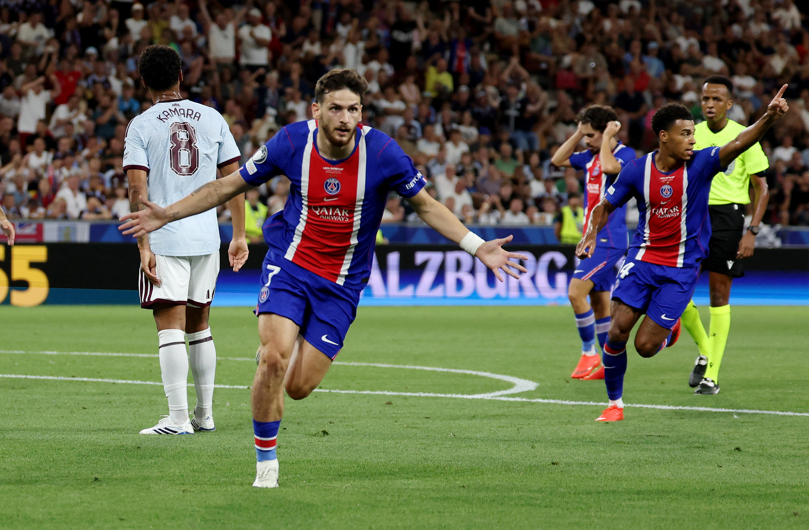 PSG, Aston Villa'yı mağlup ederek 51. UEFA Süper Kupa'yı müzesine