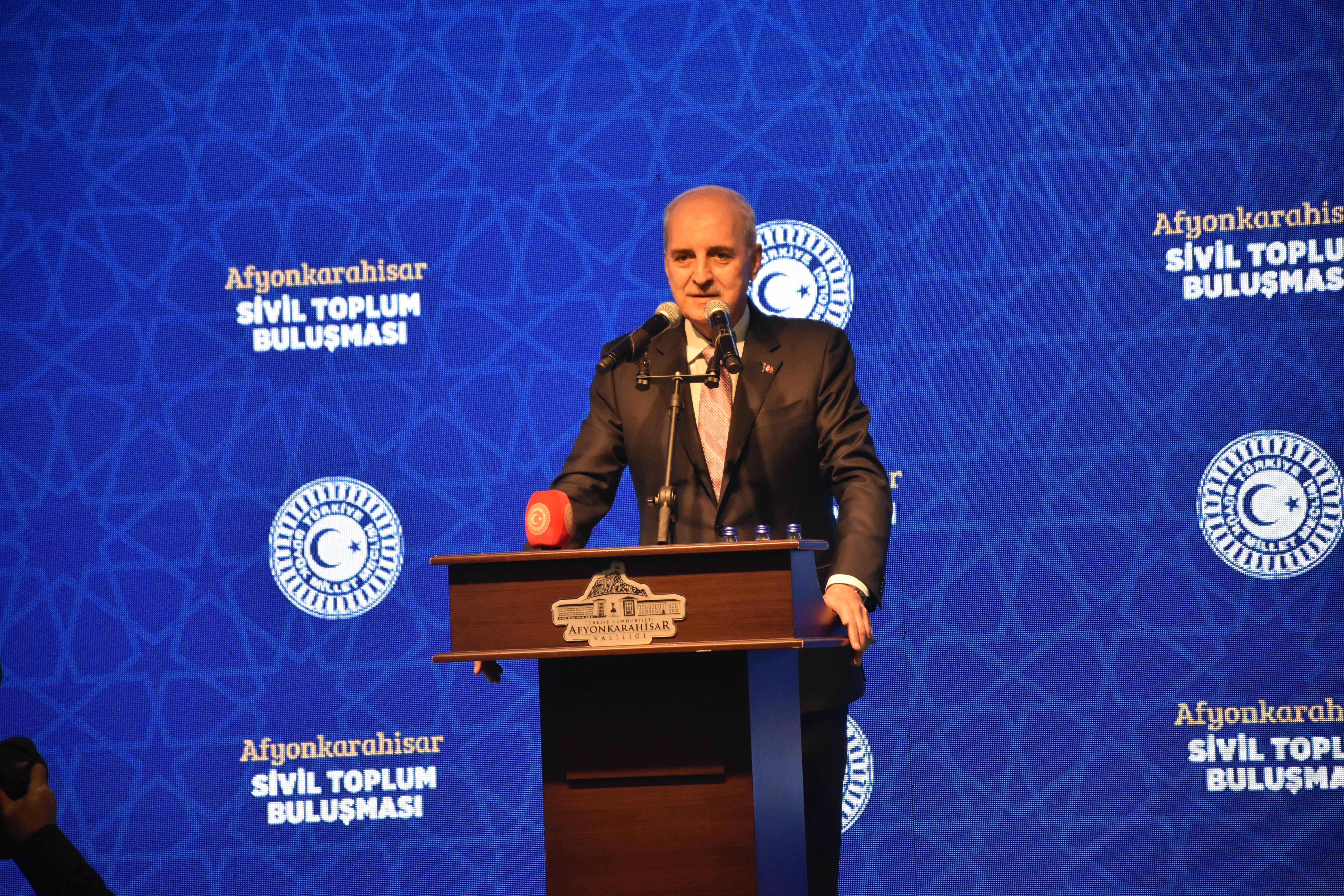 TBMM Başkanı Numan Kurtulmuş, Terörsüz Türkiye sürecine ilişkin mesajlar verdi.