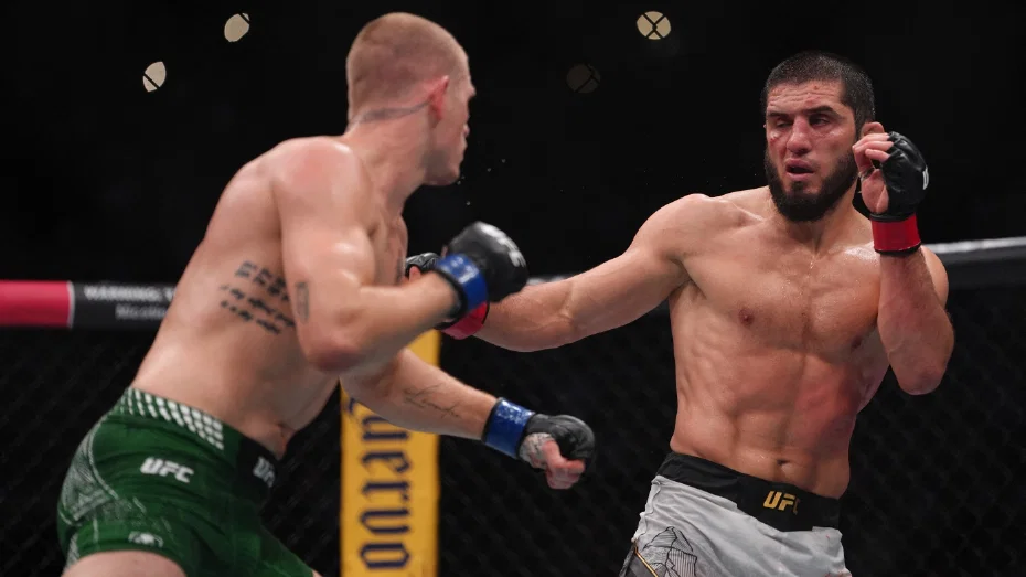 Islam Makhachev, Ian Machado Garry'yi 5 roundda devirerek rekor kırdı.