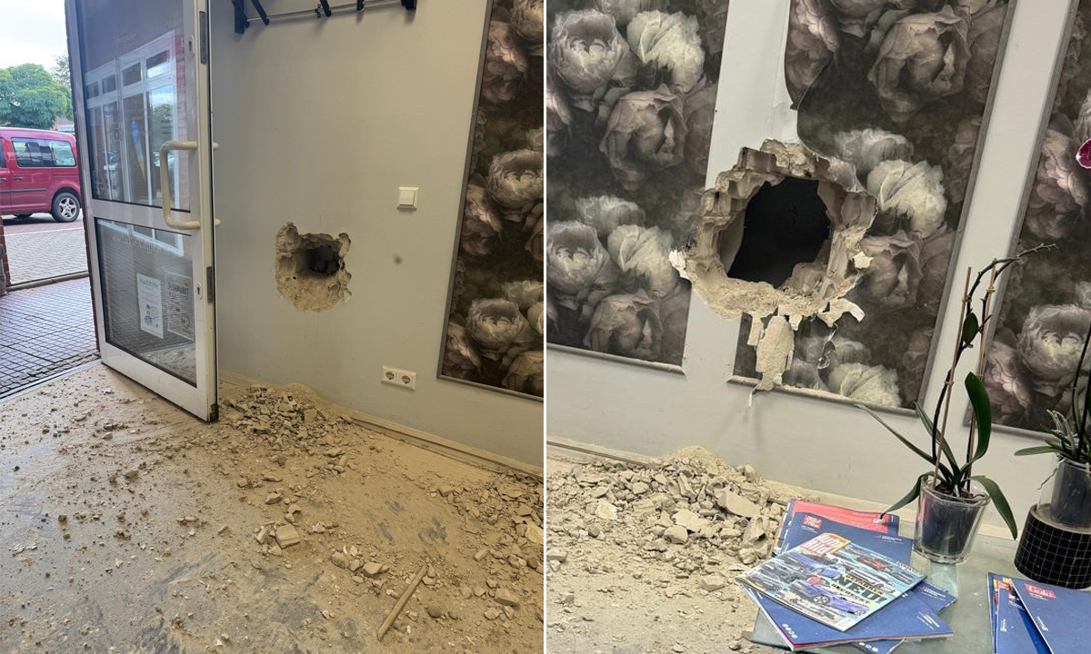 Almanya’nın Garbsen kentinde banka soymak için bitişikteki Türk kuaför salonunun