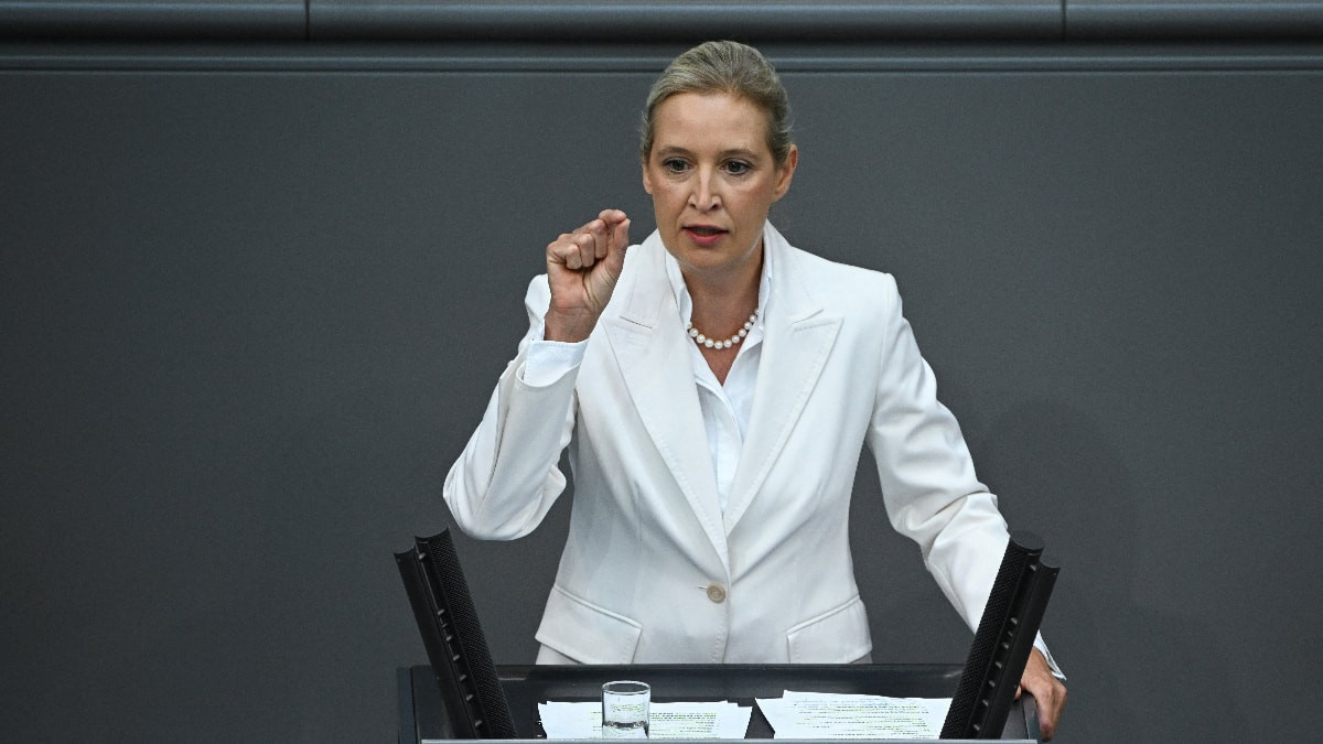AfD partisinin lideri Alice Weidel, ülkede yaşanan akaryakıt krizinin temelinde